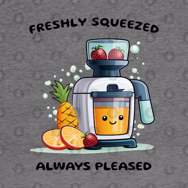 Fruit Juicer Freshly Squeezed Always Pleased Funny Health Novelty by DrystalDesigns